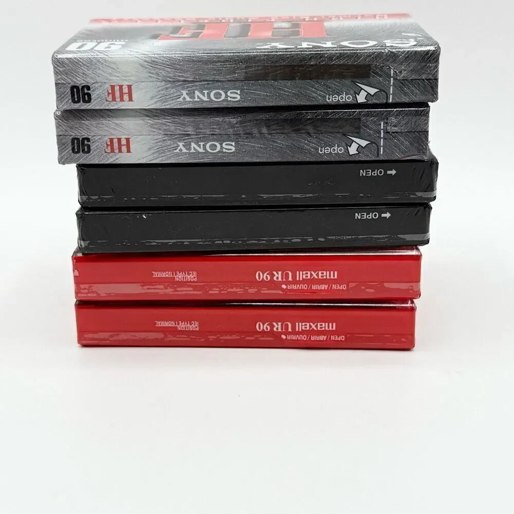 Maxell Sony RCA Mix Lot of 6 NIP Blank Cassettes